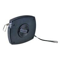 рулетка измерительная  геодезическая черная с железной лентой, 30 м, "maximum" mx 11137 оптом